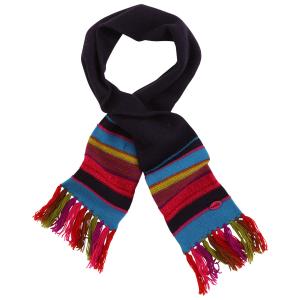 Wholesale Multi Coloured Kids Cute Knitted Scarves Blank Woven Logo Available 20*130-1cm from china suppliers