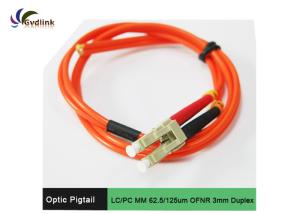 Wholesale 62.5/125um 3mm Optic Pigtail LC MM Patch Cord from china suppliers