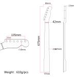Fingerboard Right Hand 22 Fret Guitar Neck Six String For TL Guitar