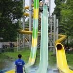 Extreme Speed Slide Fiber Glass Water Park Rides