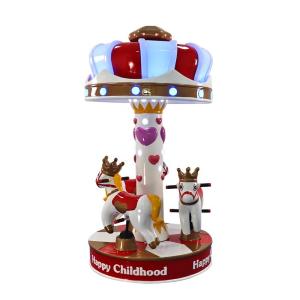 Wholesale 3 Players Carousel Kids Arcade Machine Happy Childhood Mini Carousel Horse from china suppliers