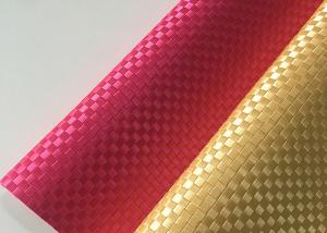 Wholesale Silk Weave PVC Leather Fabric Plain Colorful Environmental Protection from china suppliers