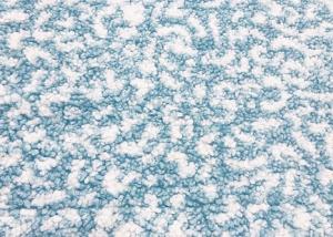 Wholesale Circle Loop Soft Blanket Fabric Velvet Polyester Fleece Blue White 340GSM from china suppliers