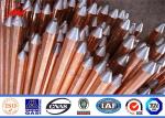 Underground Copper Clad Steel Ground Rod Cover Clamps Lighting Protection