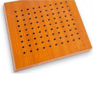 Wholesale Technology Wood Veneer Surface Acoustical Ceiling Wooden Perforated Acoustic Board from china suppliers
