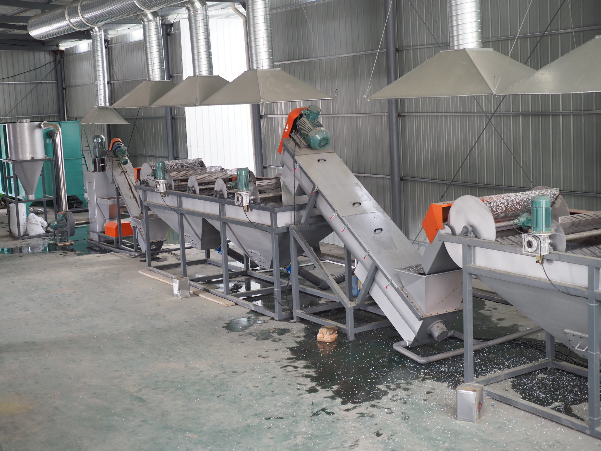 LDPE Waste Plastic Recycling Lines 100mm Clean Flakes