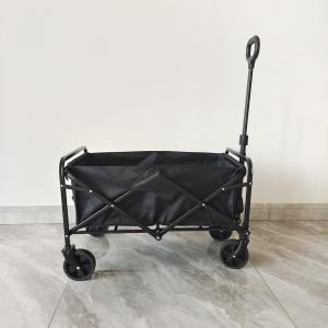 Wholesale Outdoor Steel Frame Mini Camping Collapsible Wagon Cart With Adjustable Handlebars from china suppliers