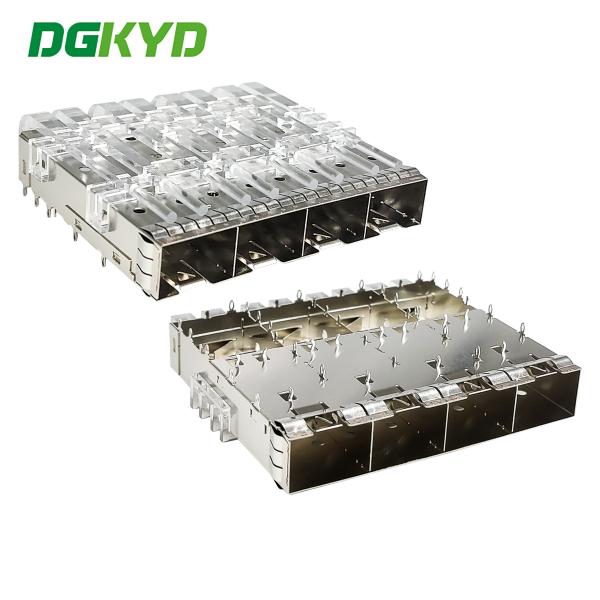 SFP+1X4 Cage With Optical Tube SFP Connector Fiber Cage DGKYD14SFP10711114W03505