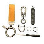 Scratchproof Colorfast Car Keychain Holder Genuine Leather For Car Fob