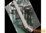 180 Degrees Inner Radius 200mm Inclined Stainless Steel Belt Conveyor