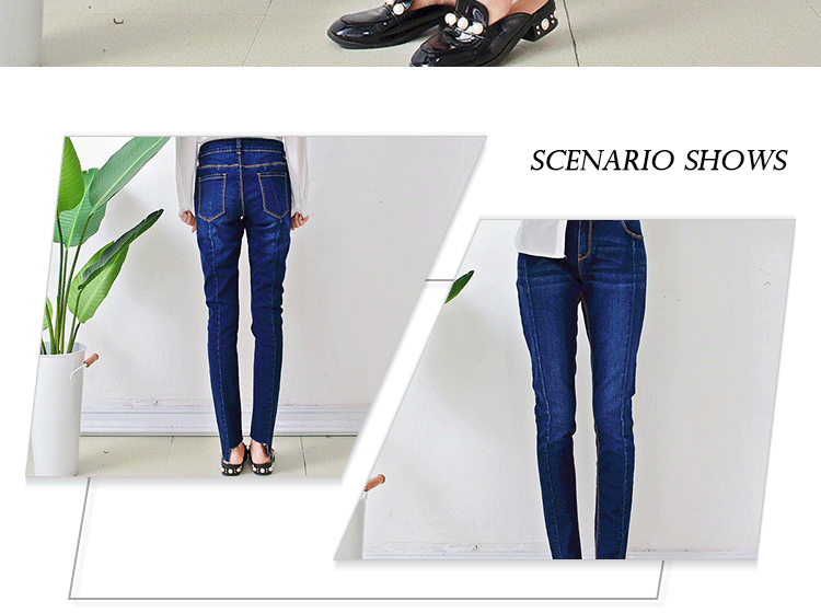 Long Women Denim Skinny Jeans , Girls Ripped Skinny Jeans Custom Design
