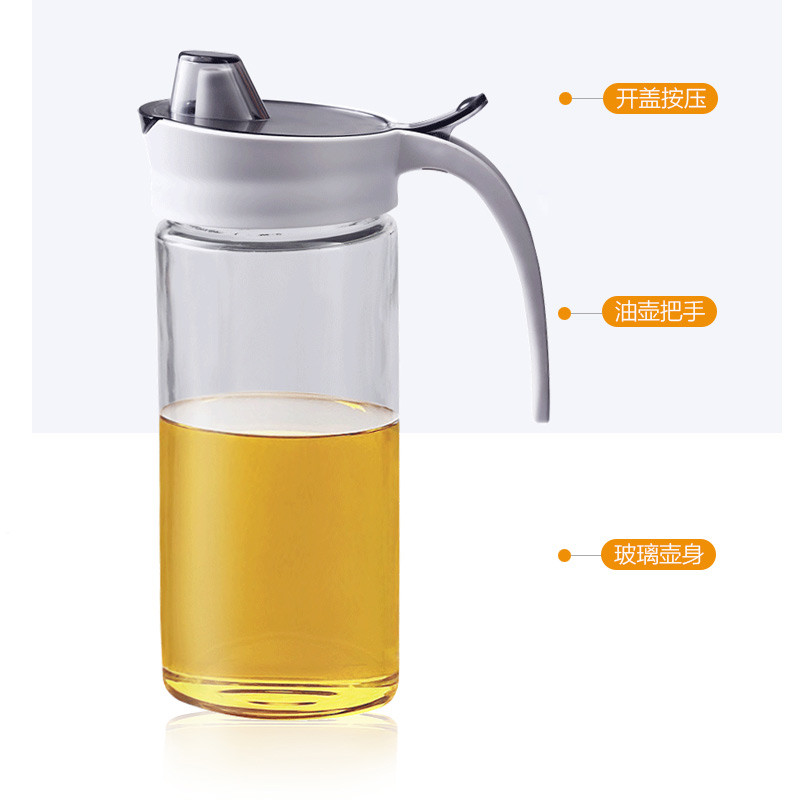 Pot Seasoning Bottle Soy Olive Oil And Vinegar Glass Dispenser
