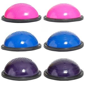 Wholesale Balance Ball Trainer Half Yoga Exercise Ball with Resistance Bands and Foot Pump for Yoga Fitness Home Gym Workout from china suppliers