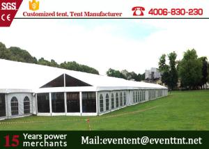 Wholesale White Garden Party Tent PVC Fabric , Luxury Wedding Marquee With Large Capacity from china suppliers