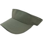 Brushed Cotton Twill Sun Visor Hat With Blank Embroidered Logo / Velcro Closure
