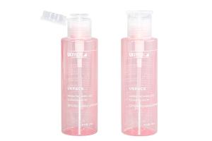 Wholesale 200ml PET Nail Polish Remover Pump Bottle Custom Logo pink color bottle from china suppliers