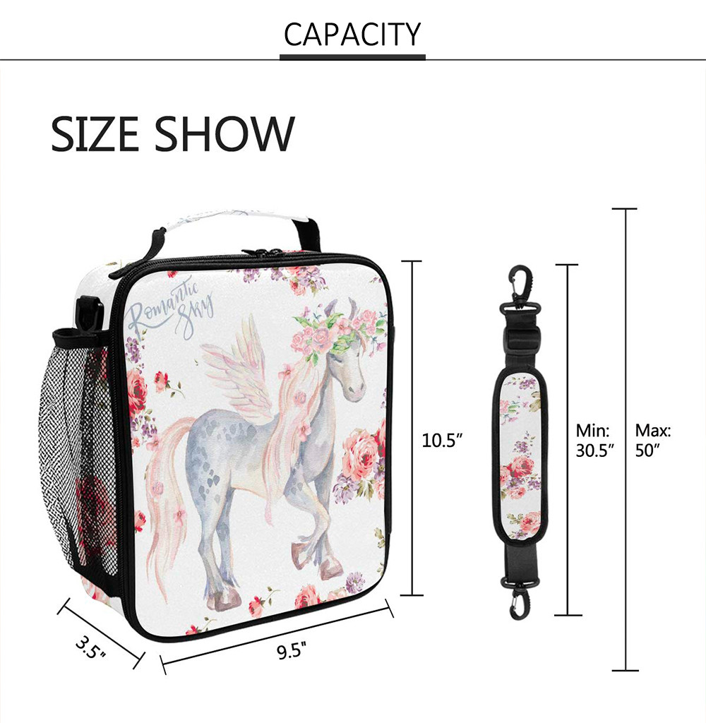 BPA Free Horse Oxford Lunch Cooler Bags For Women