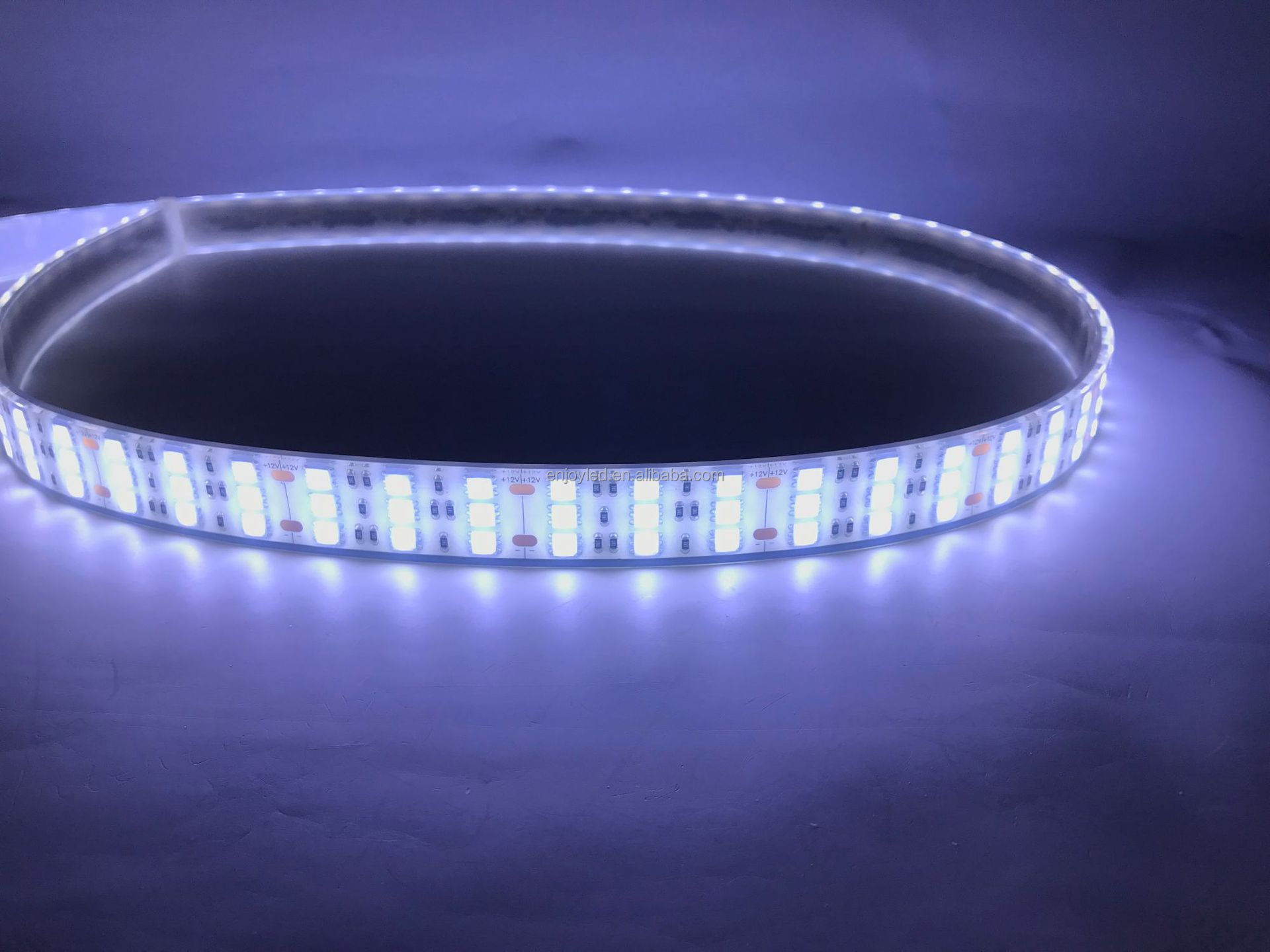 9000K 5050 12V Dimmable LED Strip Three Row 180 Lamps Led Tape