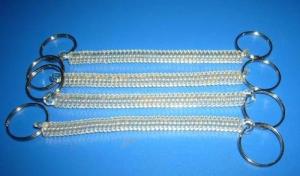 Wholesale Solid Black/Red/Clear Bungee Spiral Key Ring Holders Cheap Price OEM Making from china suppliers