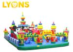 0.55mm PVC Tarpaulin Inflatable Fun City Jumping Castle For Kids CE UL