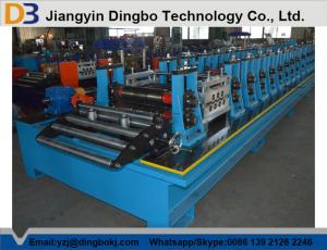 Wholesale Blue Photovoltaic Supporter Slotted Metal Roll Forming Machine 380V / 50Hz / 3 Phase from china suppliers
