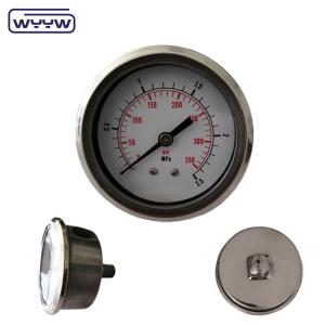 Wholesale axial all stainless steel 63mm oil pressure gauge from china suppliers