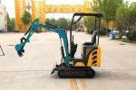 Telescopic Track Frame Rubber Track Mini Excavator 1700kg Yellow Color Small