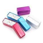 Metal Dental Lab Bur Holder Block Box High Low Speed 30 Holes