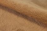 Brushed rabbit hair coated braided with solid suede composite fabric