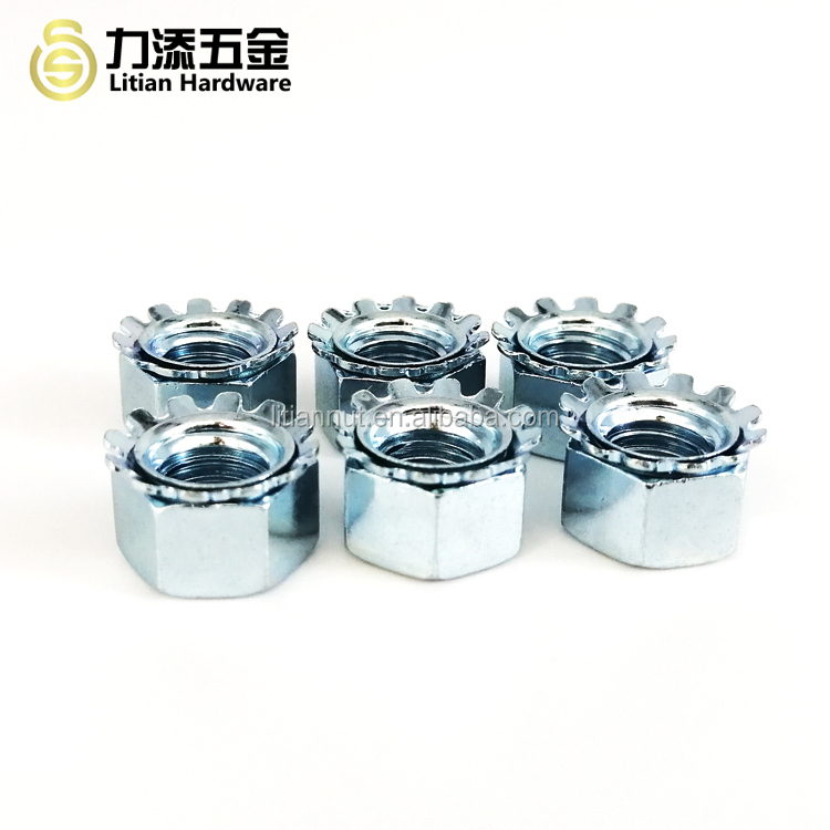 M8 Metal Self Locking Nut Stress Relieving Tempering Hexagon K-Kep