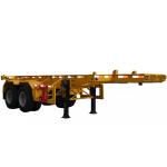 2 Axle 20ft Container Semi Trailer Q345B Twin Axle Trailer Chassis