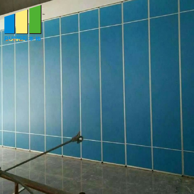 India Movable Wooden Acoustic Folding Sliding Partition Walls For Conference Room