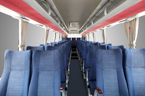 Affordable 45-50 Seater LHD Used Coach Buses with S6-100 Gearbox and 10490mm Length