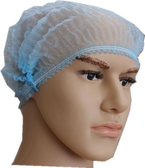Non-Woven PP Single Elastic Disposable Strip Clip Mob Cap