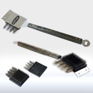 Wholesale Stainless Steel Grill Cleaning Brush 20.6&quot; Dimension Premium For Outdoor BBQ from china suppliers