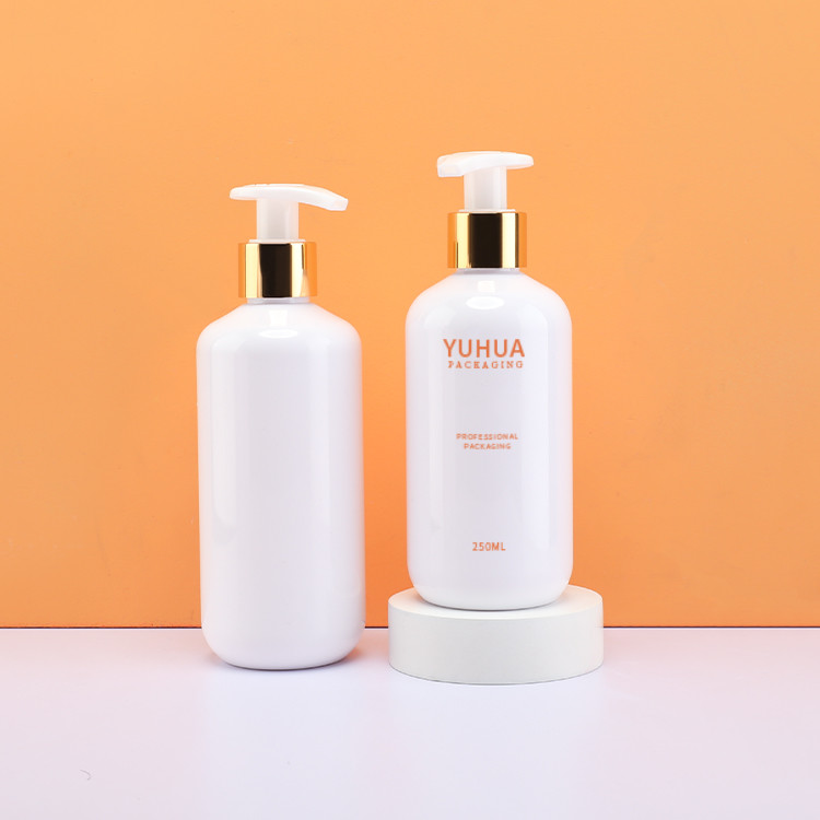 Skincare Packaging Plastic Round Bottle 120ml 250ml 300ml Shampoo Packaging