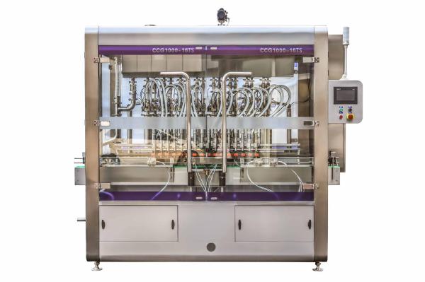 16 Head 4000 BPH Volumetric Liquid Filling Machine Edible Oil Bottle Filling