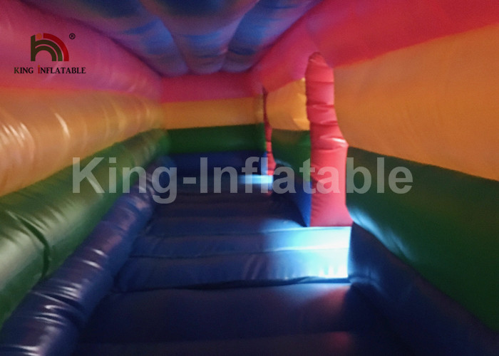 Rainbow Slide Ocean Inflatable Water Parks For Adult And Kids 1 Years Warranty