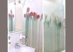 Popular Decorative Tempered Glass , Flat Shaped Shower Bath Enclosures Glass