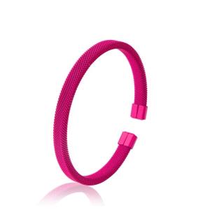 Wholesale KC Hot Pink Stainless Steel Handcuff Bracelet Party Gift For Girl from china suppliers