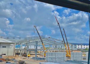 Wholesale Construction Q235 Q345 QHHK Prefab Warehouse Buildings Prefabricated Industrial Steel Structure Warehouse from china suppliers