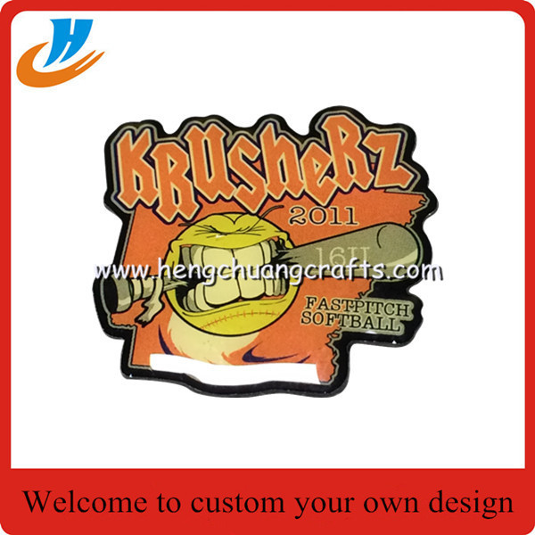 Baseball badges,metal badge with print process 7-10 lead time custom baseball pins