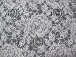 Eco Friendly Cotton Nylon Flower Lace Fabric White For Blouse OEM ODM