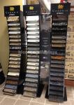 Black Wood Metal Cambira Stone Showroom Display Stand Freestanding For Tiles