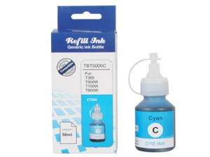 Wholesale Brother Universal Color Refill Ink , Cyan 100ml Reusable Ink Cartridges BT5000C from china suppliers