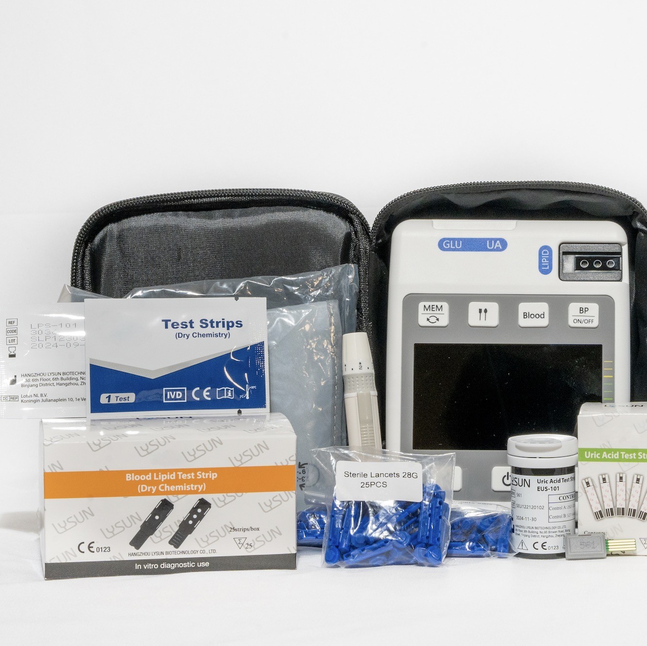 HZ GULP-101 Triglycerides And Heart Rate Checker Blood Glucose Tester For Home Use