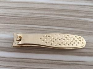 Wholesale Brushed Stainless Steel Gold Plated Nail Clipper from china suppliers