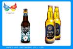 China Smooth Surface Vacuum Metallized Paper Blank Beer Bottle Labels 69 Gsm
