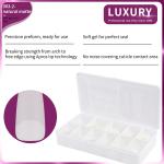 500pcs/Box Professional Natural Matte Sharp Shape Fake Nails For DIY Manicure