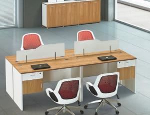 Wholesale modern 4 seats office workstation table furniture in warehouse in Foshan from china suppliers